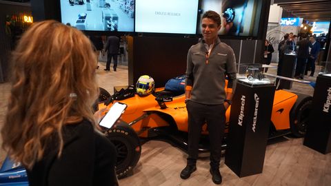 McLaren F1 driver Lando Norris visits CES