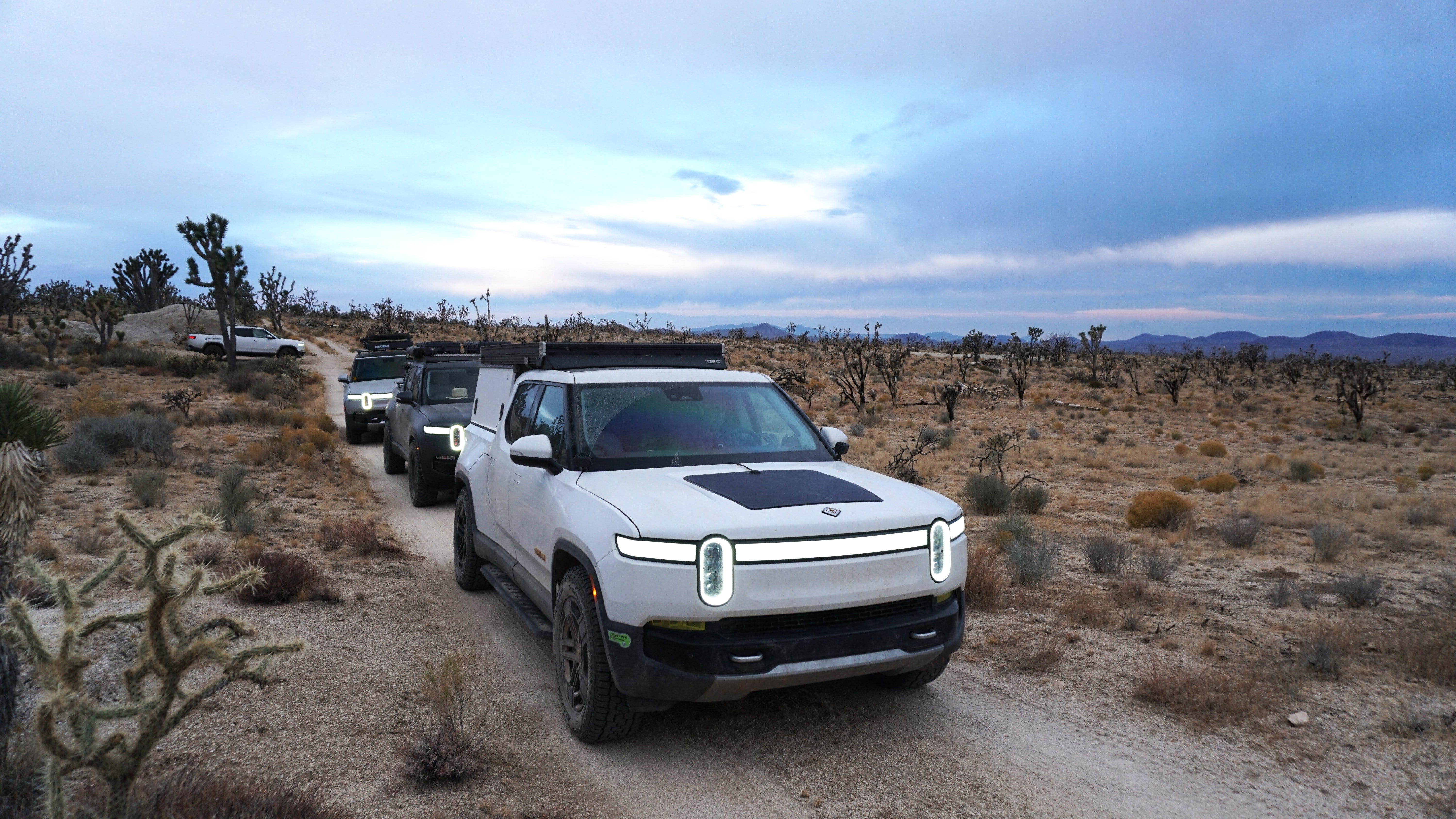 Rivian R1S and R1T on Another Kind of Environmental Mission