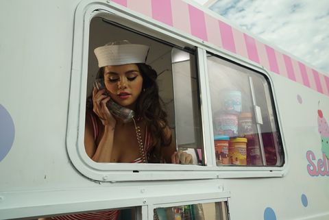 selena gomez during her ice cream music video