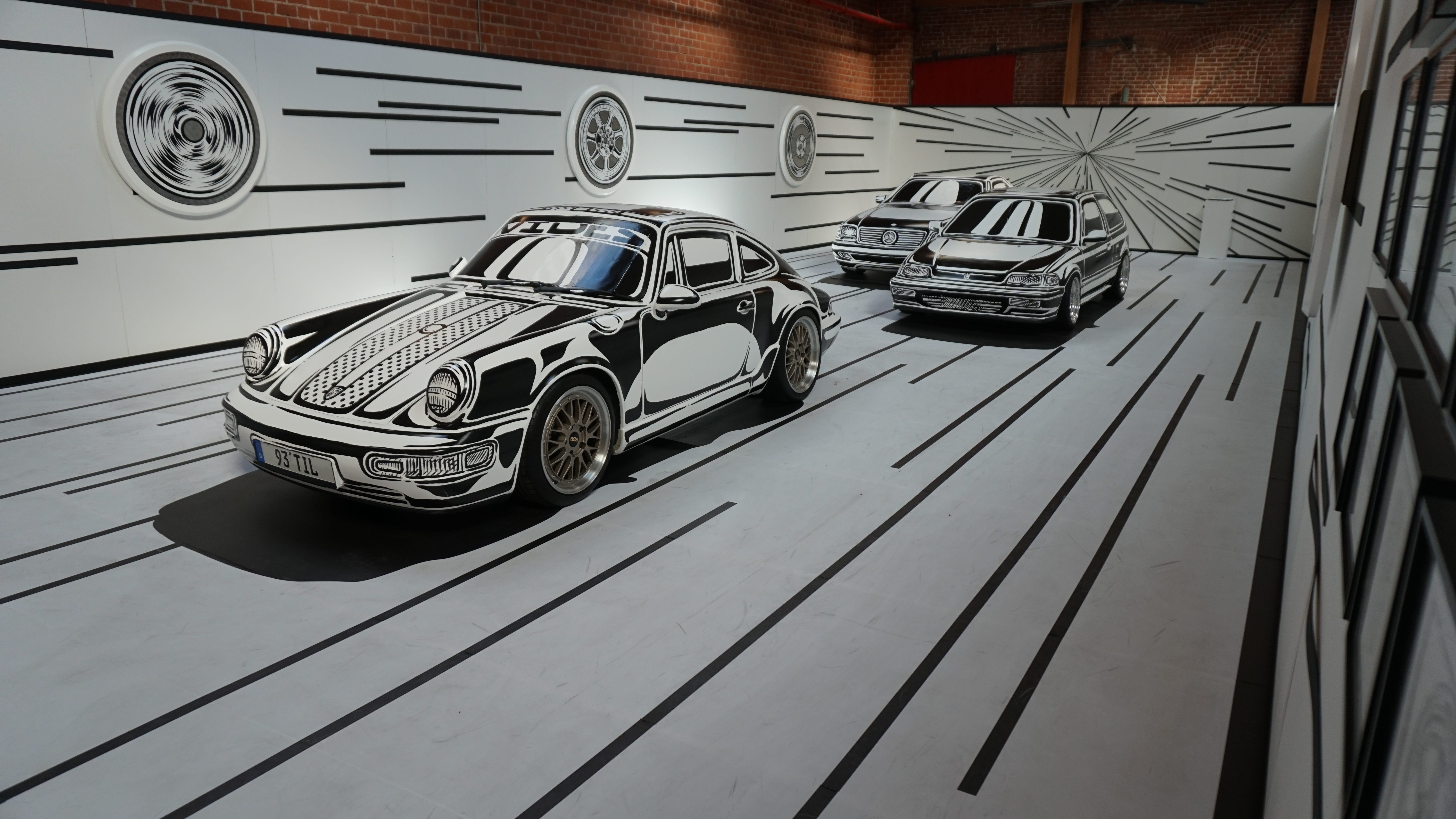 Is It Real? Artist Takes 3-D Cars and Makes Them Look Two-Dimensional