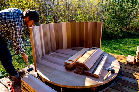 How To Build A Wood Fired Hot Tub, Wooden Hot Tub Diy Kit