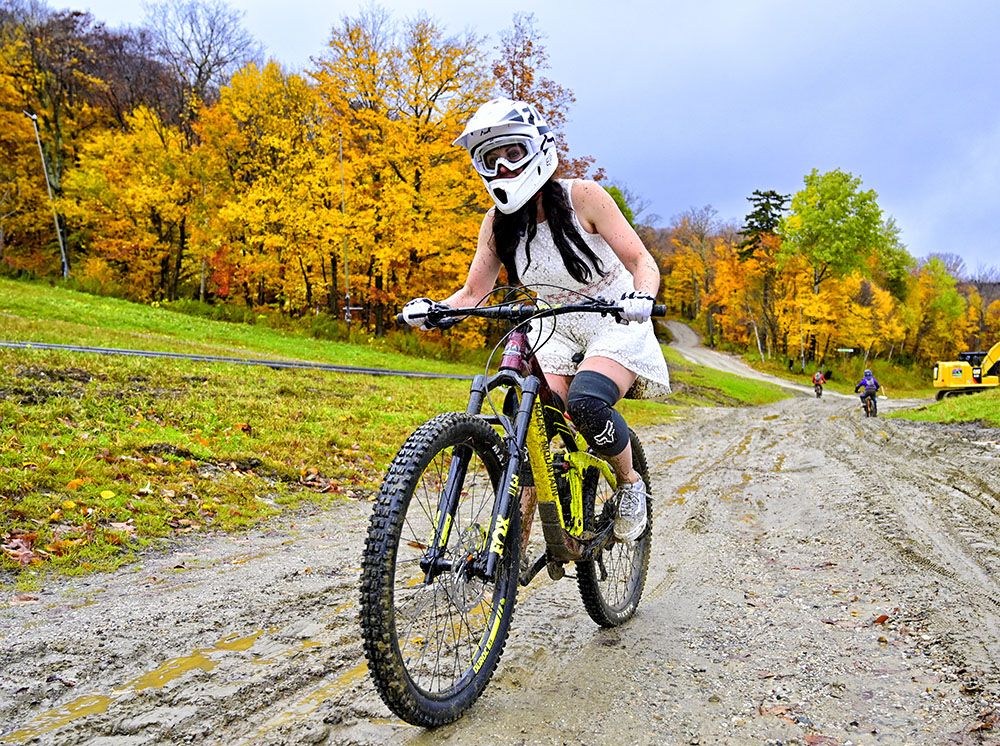 extreme downhill mountain biking