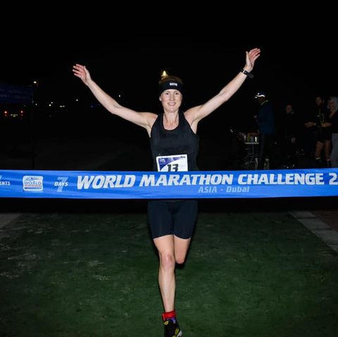 Susannah Gill breaks world record, running 7 marathons in 7 days on 7 continents