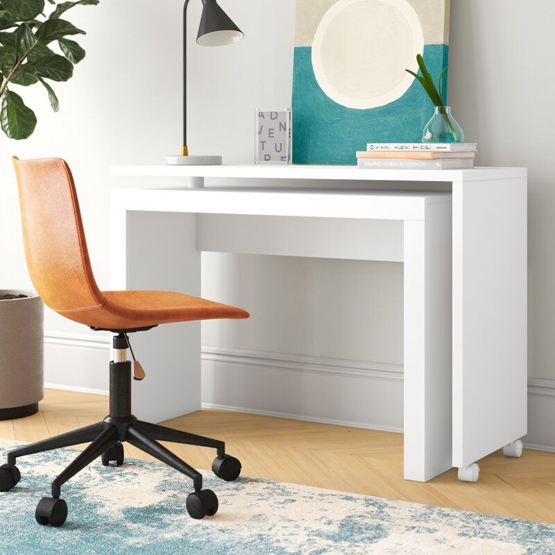 Small Bedroom Desk Space Saving Study Table Computer Home Office Room Furniture 