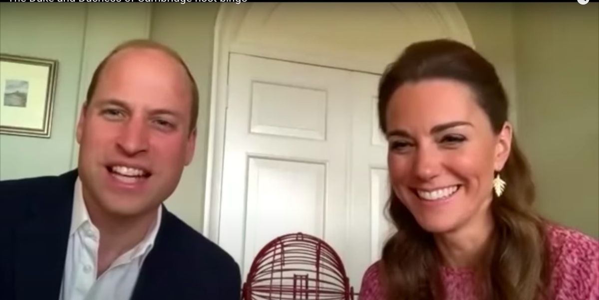 The Duke and Duchess of Cambridge host a virtual bingo game