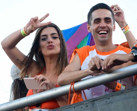 Dulceida y Javier Ambrossi en el Orgullo Gay de 2017