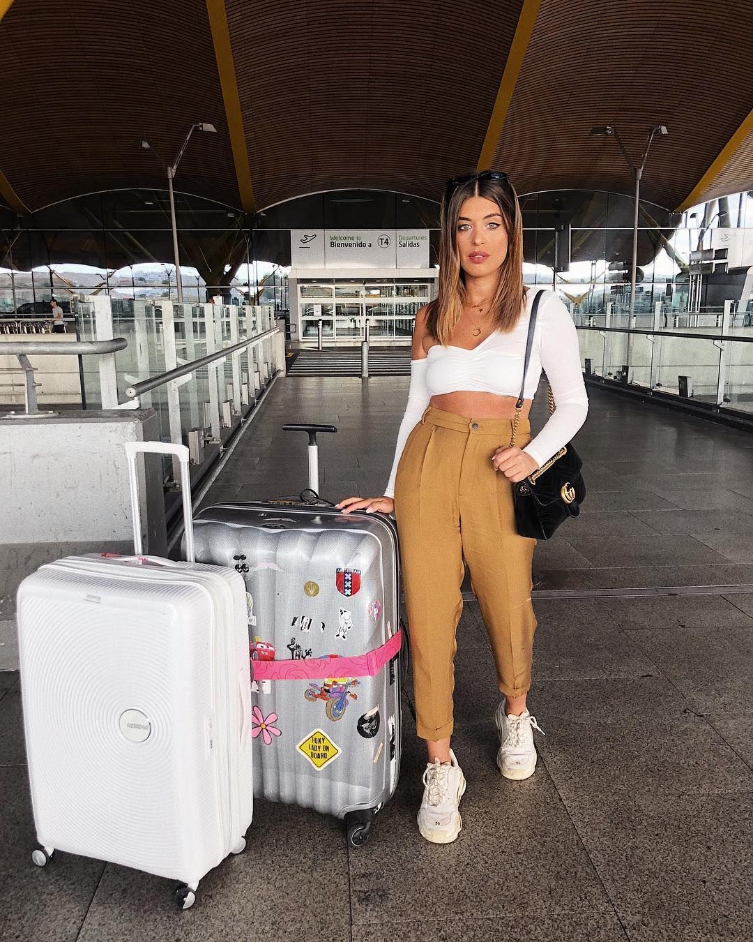Enfermedad infecciosa barril Campanilla Dulceida y su look de aeropuerto 'low cost' más 'instagrameable' de Zara -  Dulceida Instagram
