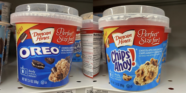 duncan hines perfect size for 1 cake cups oreo and chips ahoy flavor