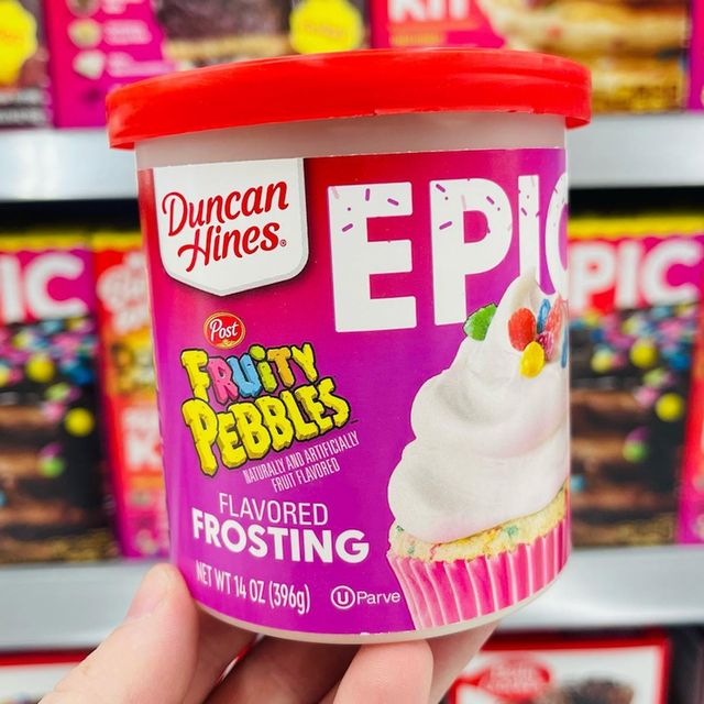 duncan hines epic post fruity pebbles frosting