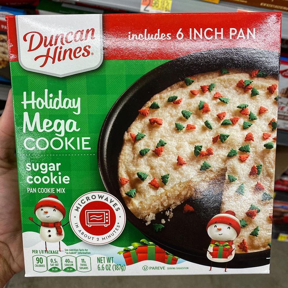 Duncan Hines Has A New Giant Holiday Cookie That Comes With Its Own Baking Pan