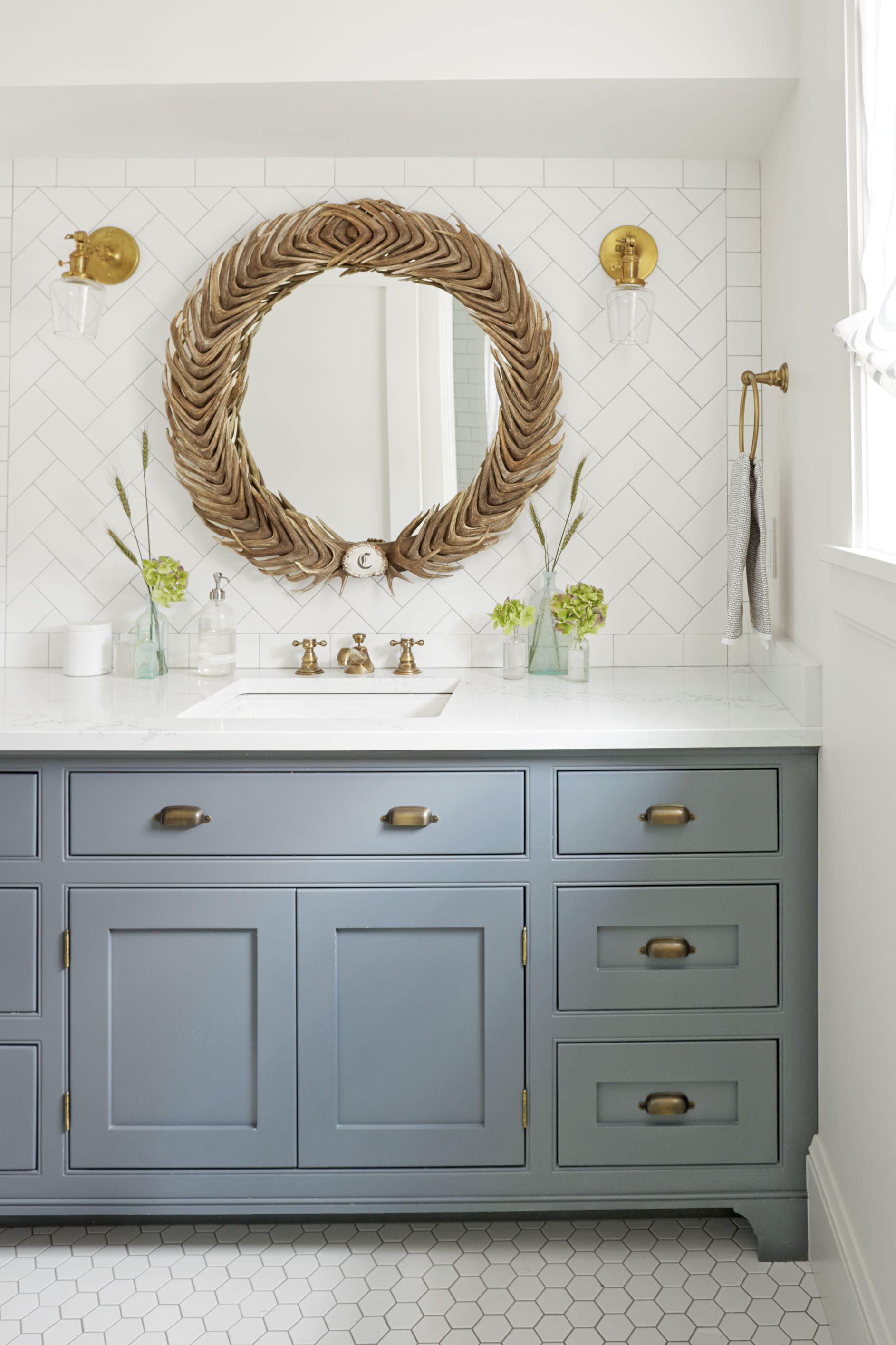 trending bathroom cabinet colors