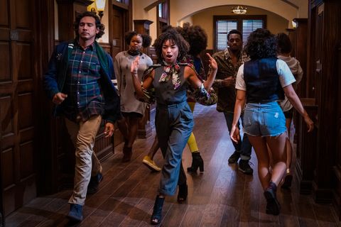 dear white people l to r logan browning as samantha white in episode 401 of dear white people cr lara solankinetflix © 2021
