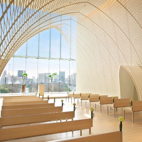 モダンすぎるチャペル 神殿カタログ Elle Mariage エル マリアージュ モダンすぎるチャペル 神殿カタログ Elle Mariage エル マリアージュ