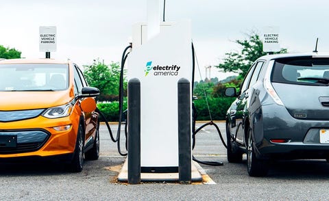 VW Puts EV Fast Chargers At Walmart Stores News Car And Driver