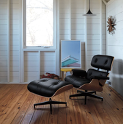 Eames Lounge Chair and Ottoman a lounge chair and ottoman