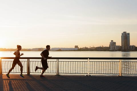 early morning runners