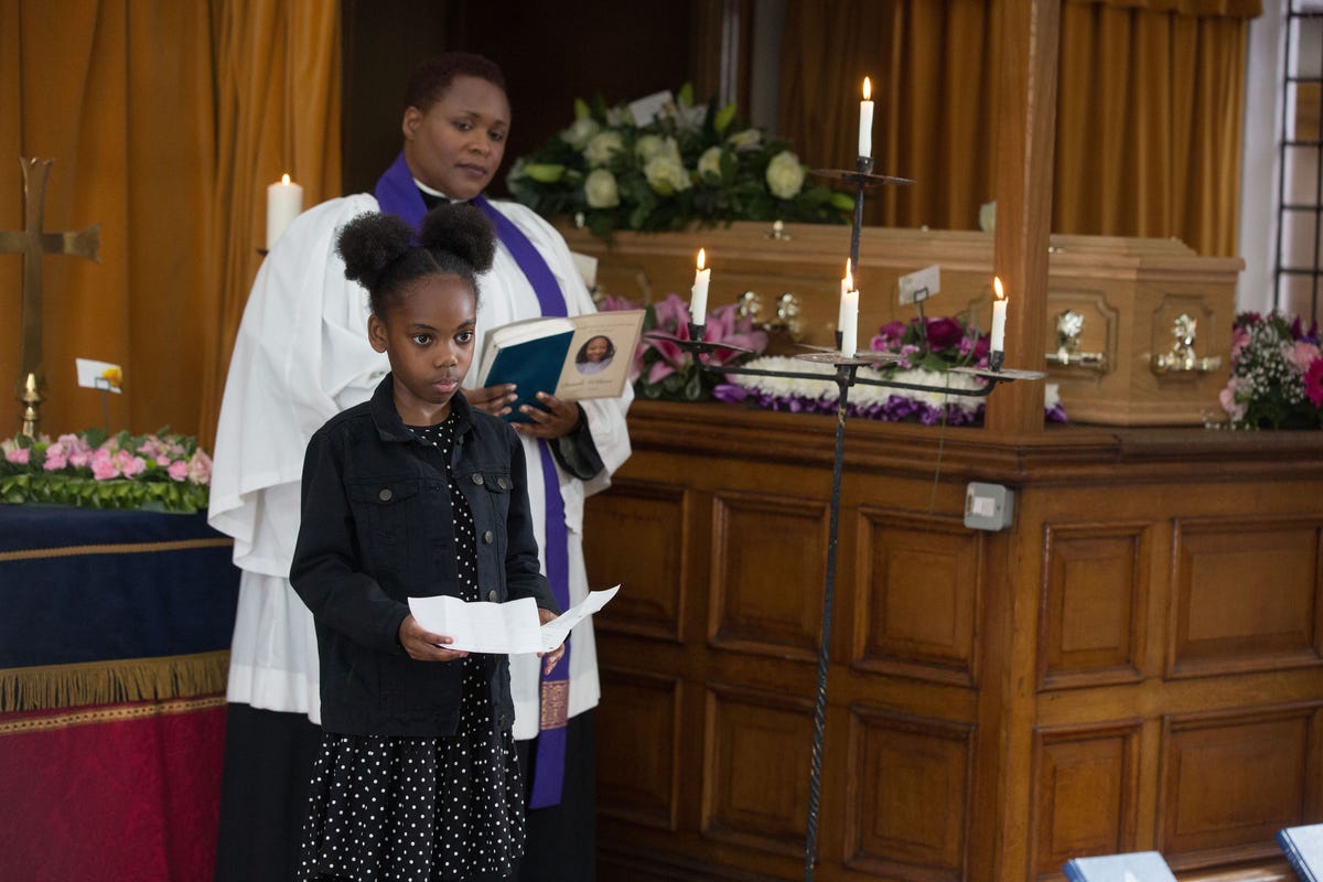 Eastenders Spoilers Bailey Baker Struggles At Dinahs Funeral