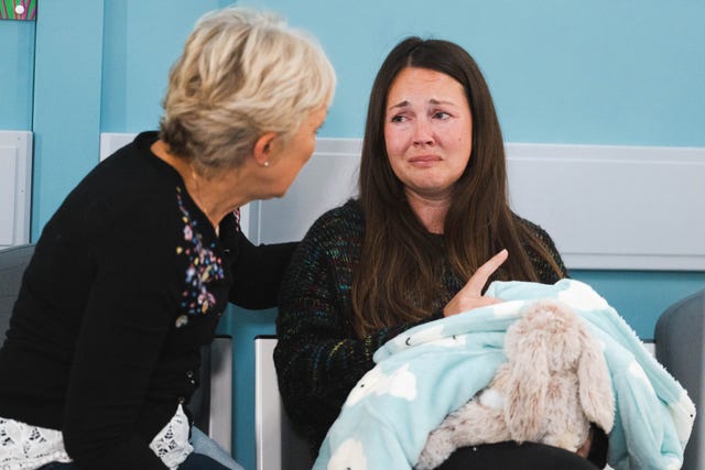 Strict embargo until Sunday 1st January 7:15pm: EastEnders' Stacey Slater, Jean Slater Eastenders' Stacey Slater, Jean Slater