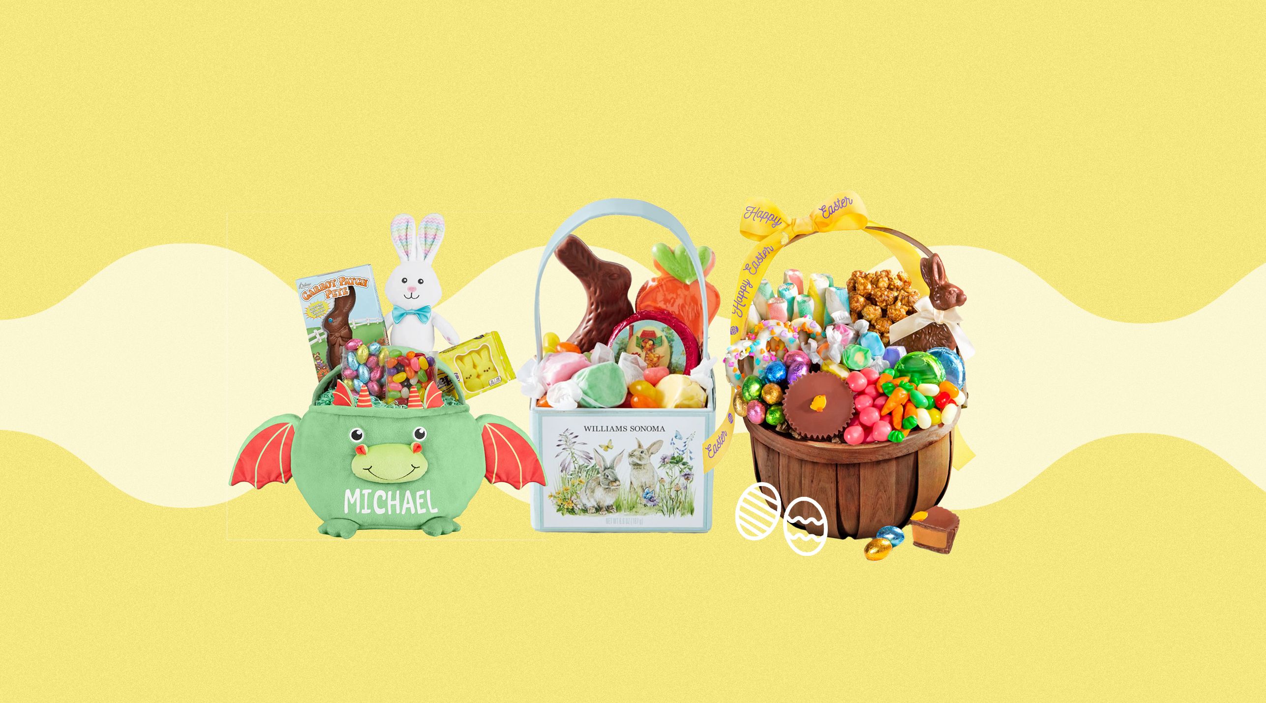 Ghirardelli Easter Basket Chocolate Bars with Plush Bunny Rabbit 