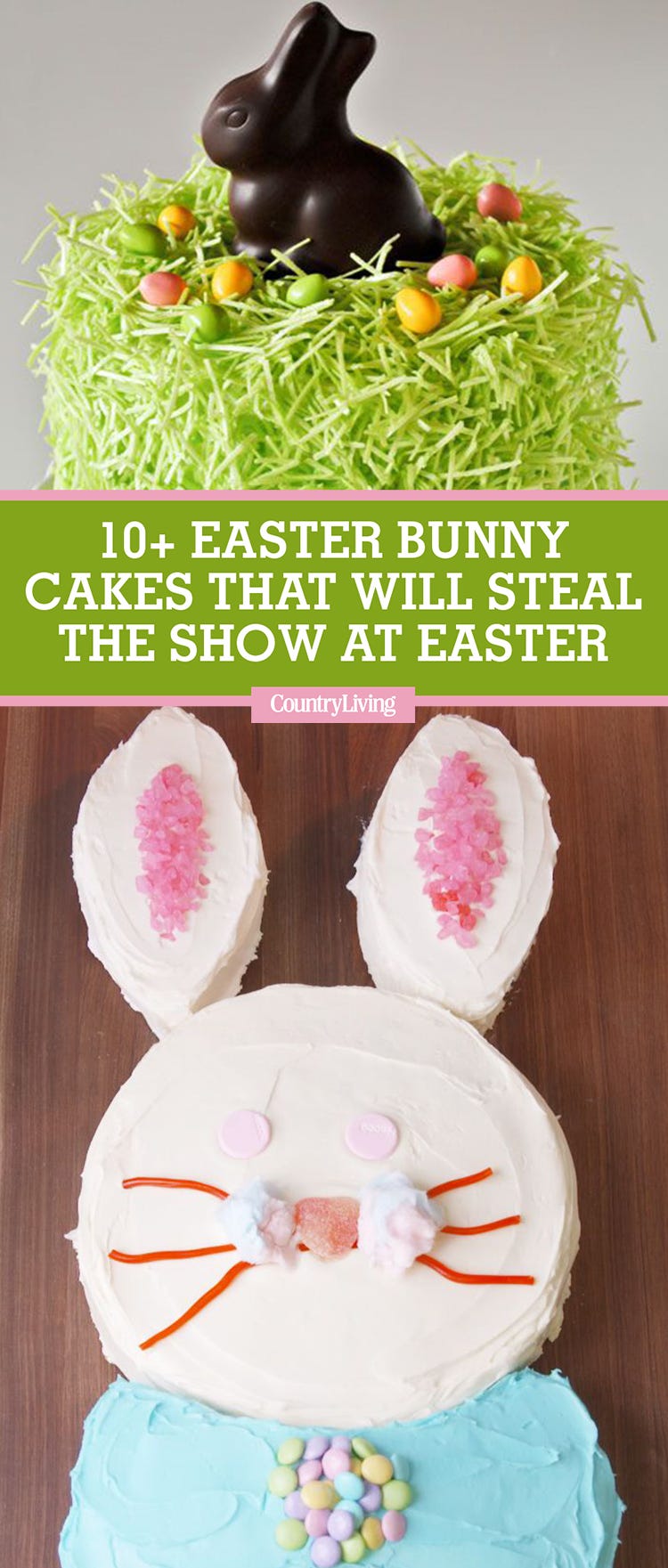 11 Cute Easter Bunny Cake Ideas - How to Make a Bunny Rabbit Cake