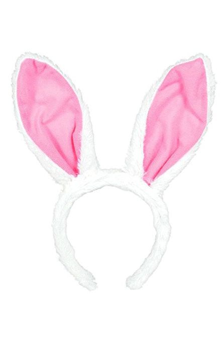 fluffy pink easter bunny ears