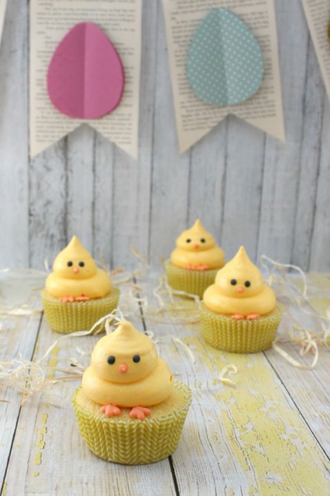 easter chick cupcakes 