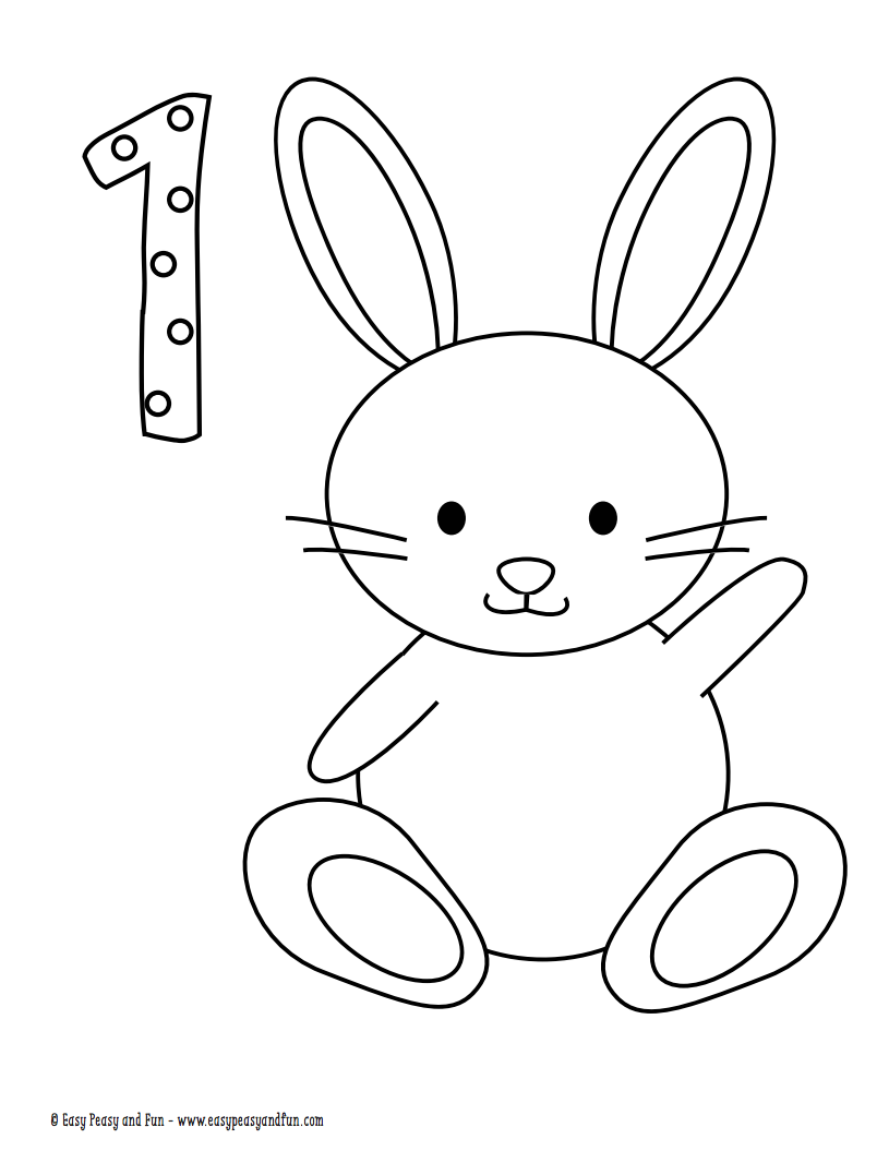 9400 Easter Bunny Coloring Pages Simple  Best Free