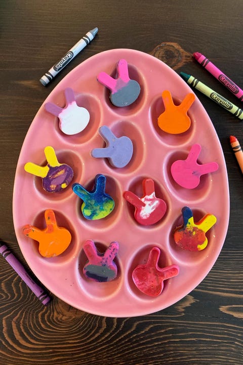 easter crafts bunny crayons