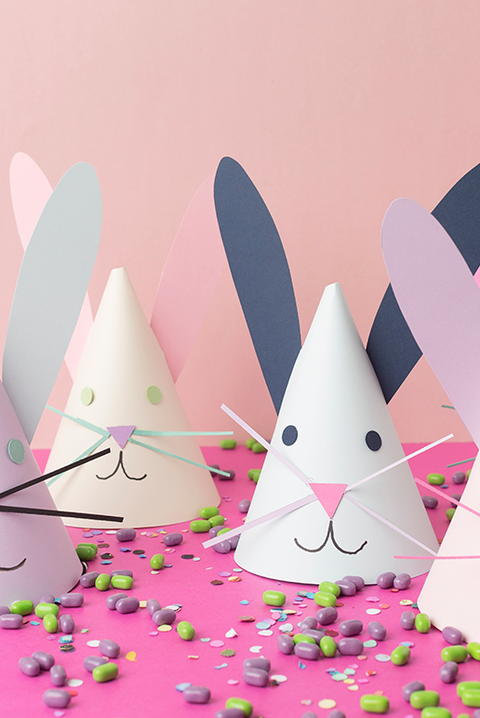 Paasknutsels DIY Bunny Feestmutsen voor kinderen