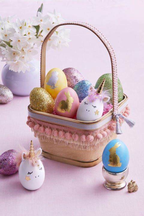 easter crafts for kids sparkling glitter easter eggs