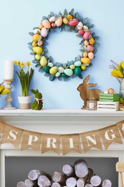 easter crafts easter egg wreath