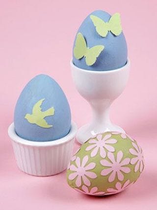 easter crafts for kids punched paper easter eggs