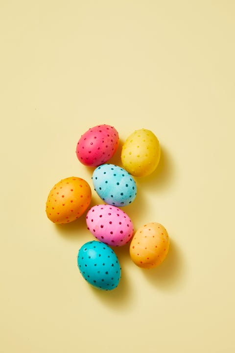 Easter Decorations Polka Dot Designed Eggs