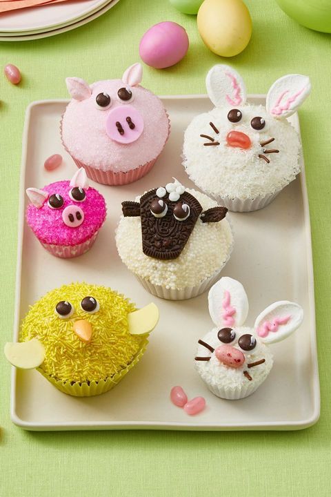 easter desserts spring animal cupcakes