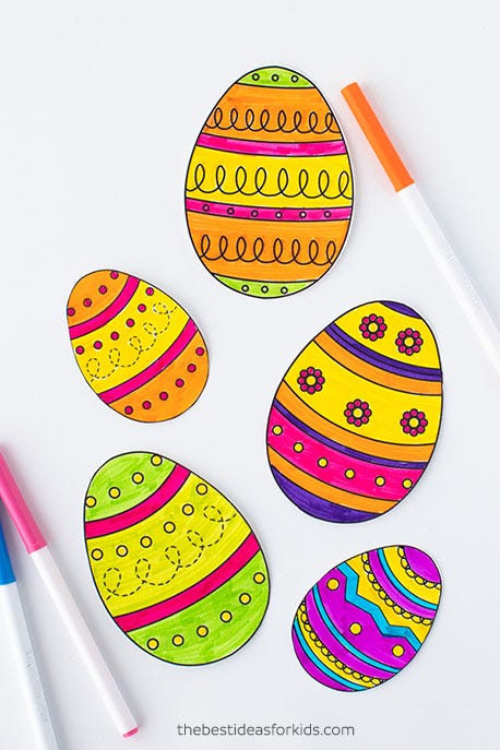 20 best easter coloring pages for kids  easter crafts for