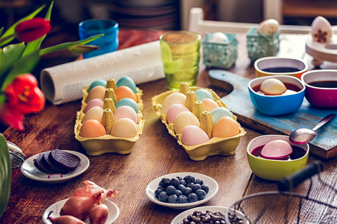 easter egg designs natural dyeing