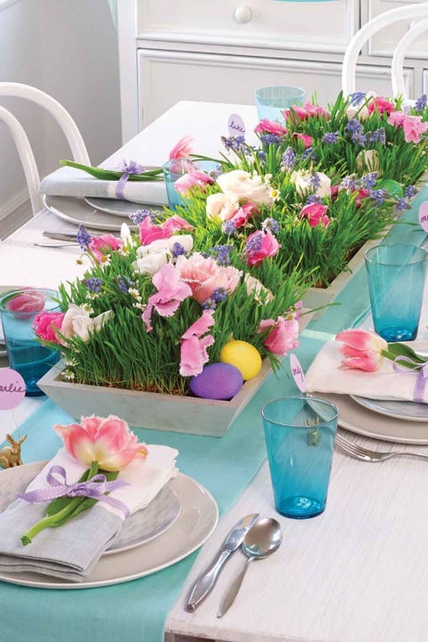 62 Best Easter Table Decor Ideas — Easter Brunch Table Decorations