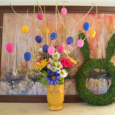 easter tree diy bright floral