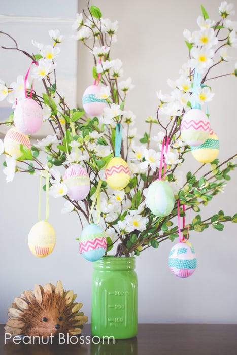 easter crafts easter tree with ornaments