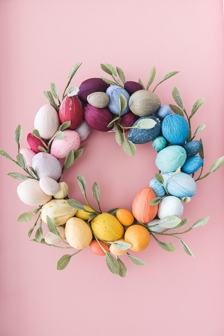 easter egg wreath