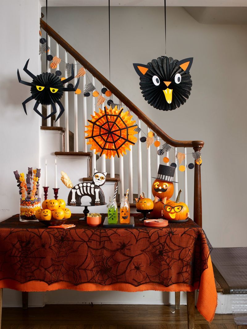 Halloween Table Decorations Indoor Light up Pumpkin Cat Witch Skeleton Pattern Ornaments 3 Modes Lights Battery Powered Night Lamp Bar Restaurant Home Halloween Indoor Decorations Best Gift