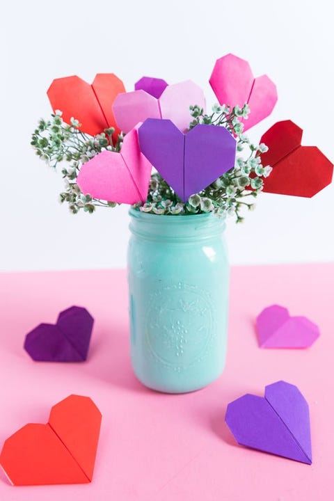 valentines day crafts bouquet origami flowers