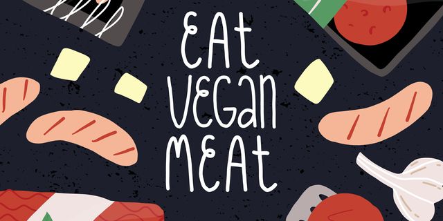 eat vegan plant based meat banner