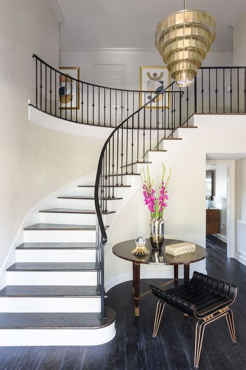 Popular staircase color ideas 25 Pretty Painted Stair Ideas Creative Ways To Paint A Staircase