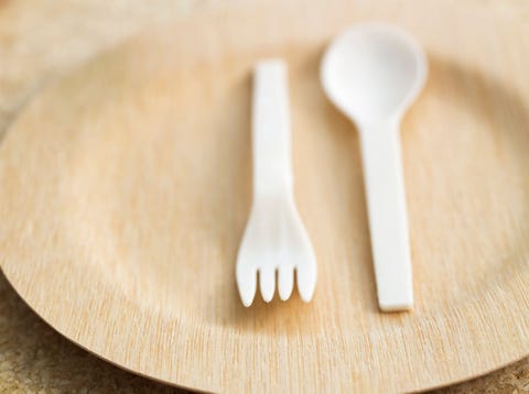 eco friendly plate and utensils