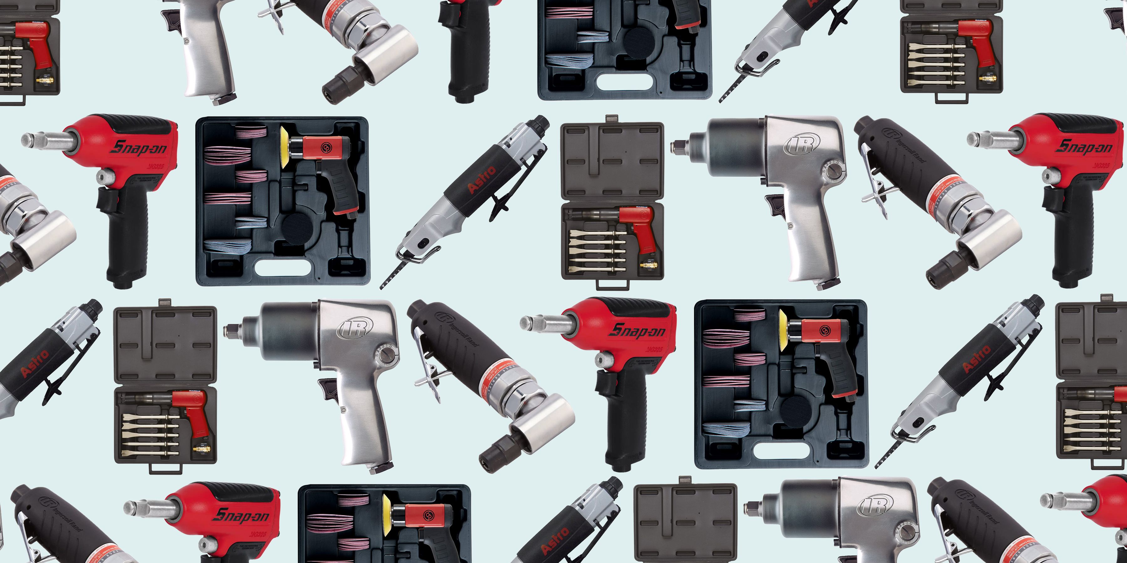 38 Pc Automotive Shop Pneumatic Air Tool Set Drill Wrench Ratchet Sander Grinder 