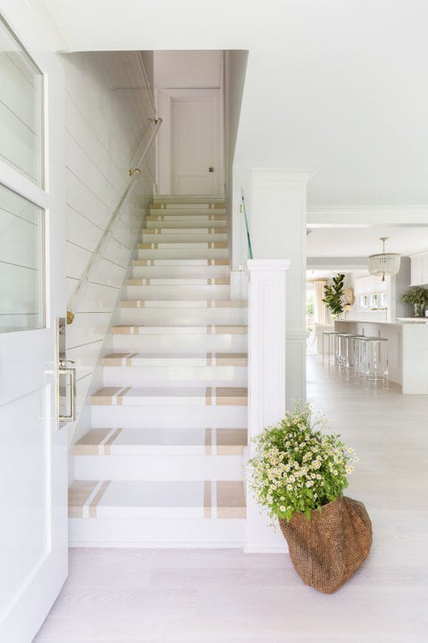 White, Stairs, Property, Floor, House, Interior design, Architecture, Room, Building, Home, 