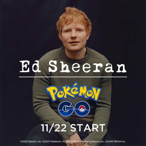 エド シーランの特別ライブ映像がアプリ ポケモン Go で配信 カルチャー Elle エル デジタル エド シーランの特別ライブ映像がアプリ ポケモン Go で配信 カルチャー Elle エル デジタル