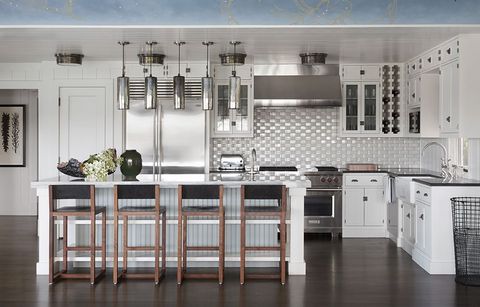 51 Gorgeous Kitchen Backsplash Ideas, White Glass Marble Mosaic Backsplash Tile For Contemporary Kitchens