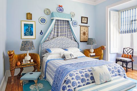 Best Bedroom Curtains Ideas For, Blue Ikat Curtains Bedroom